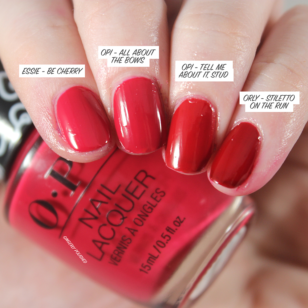 OPI Hello Kitty Holiday 2019 – COMPARISONS – GINGERLY POLISHED