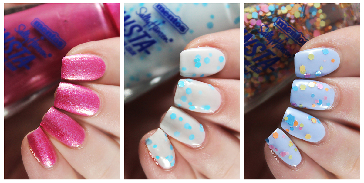 Sally Hansen x Mentos Shades – Swatches & Review – GINGERLY POLISHED